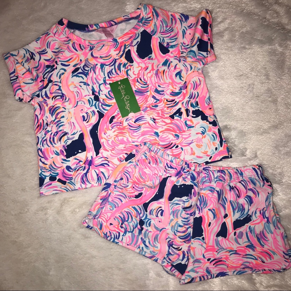 Lilly Pulitzer Doosie Set Head in the Sand Kid 6-8